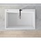 Ruvati 33"x22" Dual-Mnt Granite Composite Sgl Bowl Kitchen Sink, Wht RVG1080WH - alternate 3